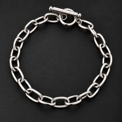 Filigranes Edelstahl-Armband – silberfarben #4