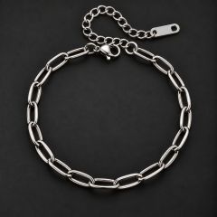 Filigranes Edelstahl-Armband – silberfarben #5